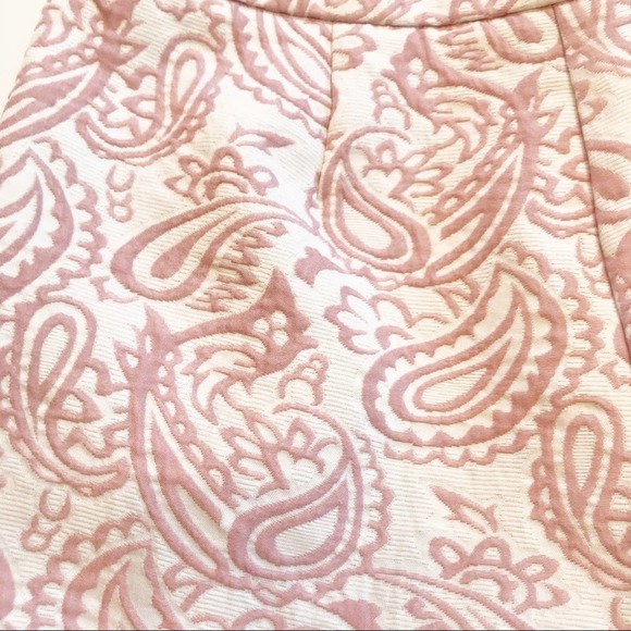 Victoria Beckham For Target Pleated Jacquard Blush Pink Shorts 0 - Picture 12 of 13